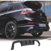 DIFFUSORE VOLKSWAGEN GOLF 8 LOOK R DOPPIA USCITA