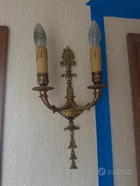 3 applique a due luci in stile neoclassico
