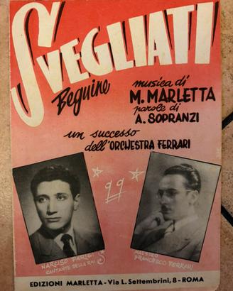 Spartito originale "Svegliati"