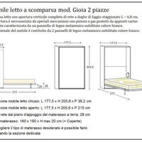 Letto matrimoniale a scomparsa