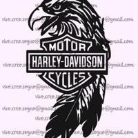 Adesivo HARLEY DAVIDSON AQUILA per casco moto