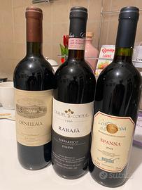 Bottiglie di vino invecchiato