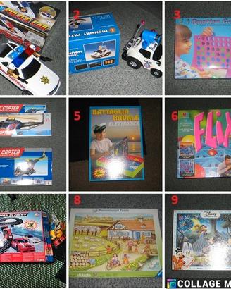 Giochi in scatola per tutte le età, anni 90