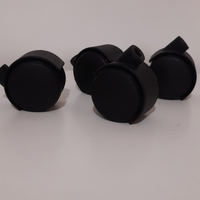 Kit 4 PZ ruote GEMELLARI Diametro 40 mm carrello