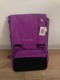 Zaino scuola estensibile Lotto viola NUOVO con car