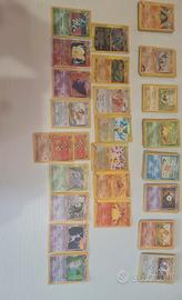 lotto 156 carte pokemon edizione anni 2000