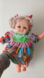 Rara bambola vintage alta 60 cm