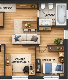 Trilocale in zona Bolognina