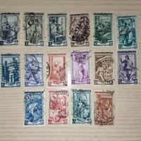 lotto Francobolli repubblica italiana serie Italia
