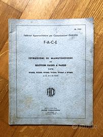 Manuale manutenz selettori passo-passo FACE - 1940