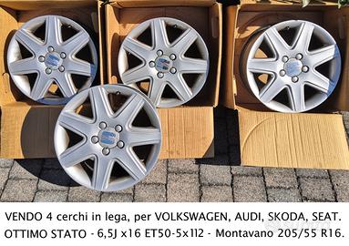 Cerchi in lega  16" per VW, AUDI, SKODA, SEAT.