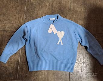 Maglione Ami Paris - Celeste - S