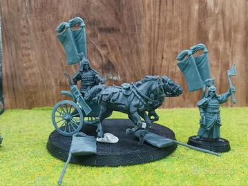 Miniatura Re del Khand su carro Middle-earth mes