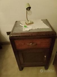 Comodini legno marmo vetro