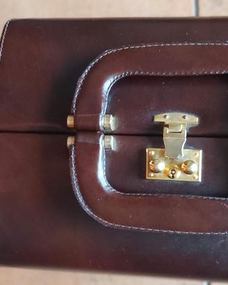 Beauty case in pelle 