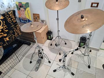 full Hardware aste/pedali TAMA + seggiolino Mapex