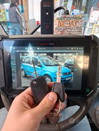 Duplicazione chiave con telecomando Fiat panda 