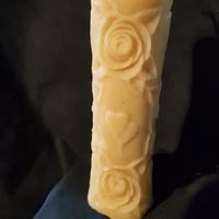 Candela in cera d'api pura 