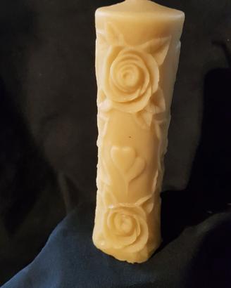 Candela in cera d'api pura 