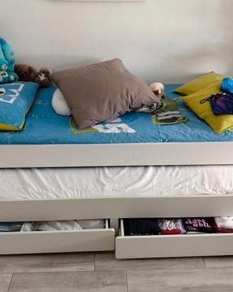 Letto singolo di Ikea con letto estraibile