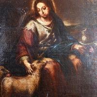 Dipinto  Divina Pastora epoca 1750