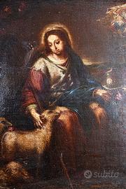 Dipinto  Divina Pastora epoca 1750