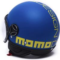 Casco Momo Design Heritage blue / yellow