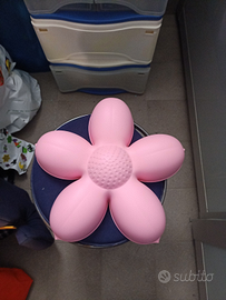 Plafoniera a forma di fiore rosa
