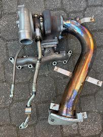 Turbina Abarth TD04 Evo DownPipe+aspirazione bassa