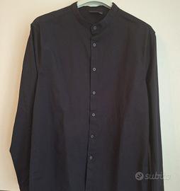 camicia "alla coreana" nera