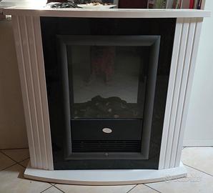 Caminetto elettrico con simulazione di fiamma. 