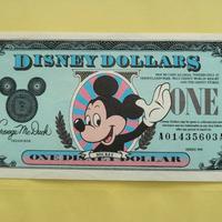 RARA banconota DISNEY DOLLARS da 1$ (1990)
