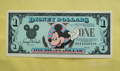 RARA banconota DISNEY DOLLARS da 1$ (1990)