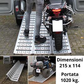 Rampa per moto quad larga pieghevole in alluminio