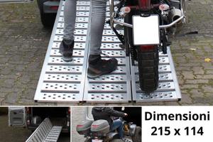 Rampa per moto quad larga pieghevole in alluminio