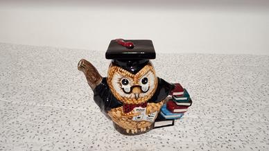 Teiera figurata inglese nuova a forma di gufo