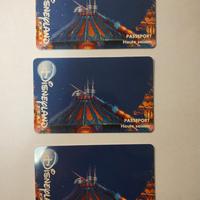 3 pass giornaliero Eurodisney 1986