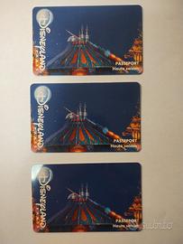 3 pass giornaliero Eurodisney 1986