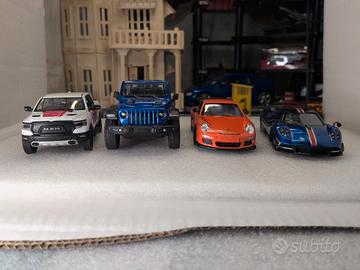 Kinsmart Lotto 4  macchinine 13 cm circa