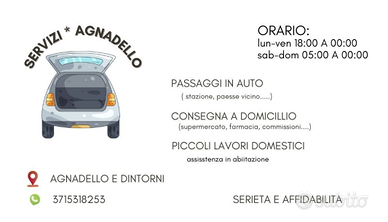 Consegne e Aiuto Domestico ad Agnadello - Disponib