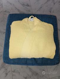 Accappatoio giallo a nido d'ape tg.L.