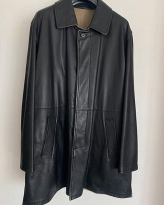 Giaccone Loro Piana&C. Lana reversibile in pelle