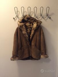 Pelliccia shearling marmottata