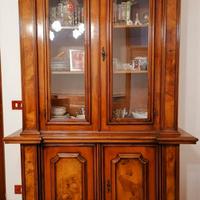 Credenza libreria con vetrina