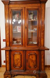 Credenza libreria con vetrina