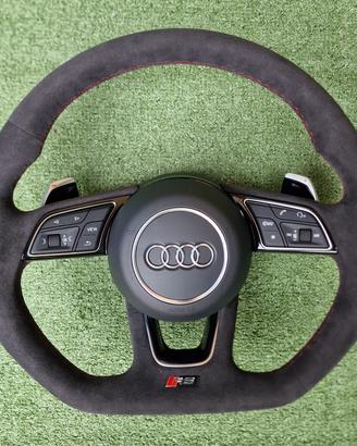 Volante Piatto Audi Completo Full Alcantara Origin