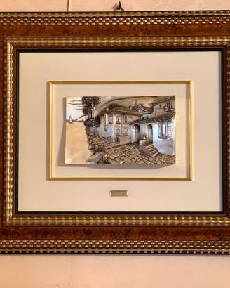 QUADRO IN RILEVO AG3 IN ORO E ARGENTO