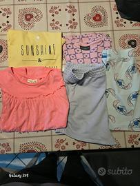 Lotto vestiti bambina 9-10 anni 5 pezzi
