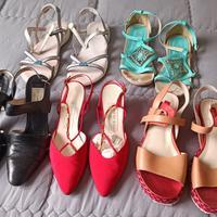 In blocco 5 paia scarpe donna