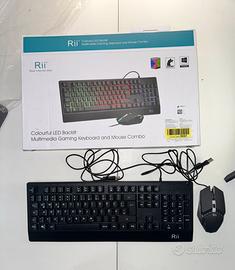Set tastiera e mouse gaming nuova